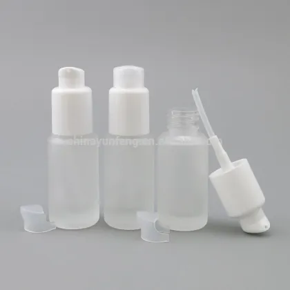 Skin care 20ml frosted glass bottle for elite fluid