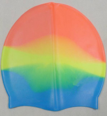 2014 hot selling custom logo silicone swim swimming cap