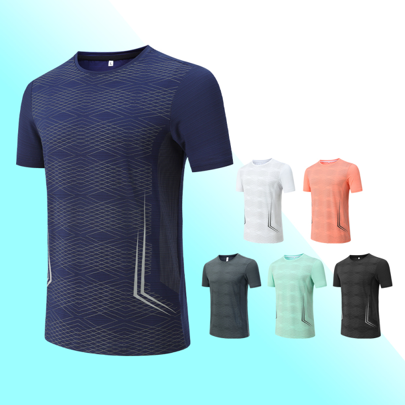 Breathable White Tee Shirt for Gym Training
