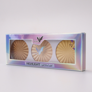 Custom Logo Glow Shimmer Face Highlighter Palette