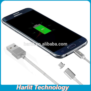 Magnetic USB Data Charge Cable With Detachable Magnetic Micro USB Connector For Mobile Phone Charging