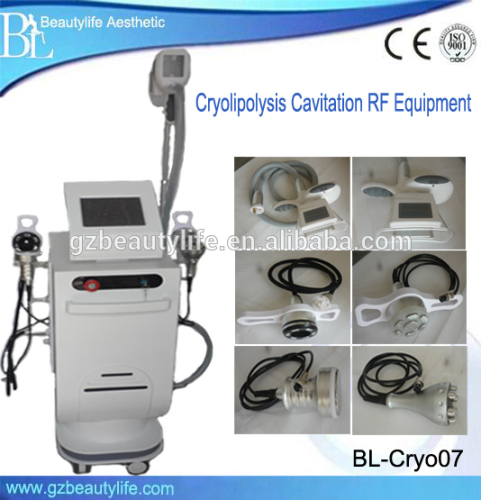 Multifunctional cryolipolysis+ rf +cavitation + vacuum cryolipolysis slimming