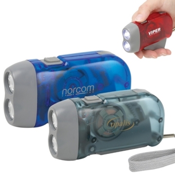 Dynamo LED Flashlight (2 LED)