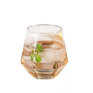 Hot Sales 300ml Drinking Cup - Wedding Champagne Colored Electroplated Gift Glass Tumbler