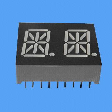 0.54-inch Dual-digit Alphanumeric 16-segment Indoor LED Display with Low-power Consumption