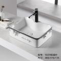 modern vessel ceramic hand wash countertop shampoo basin