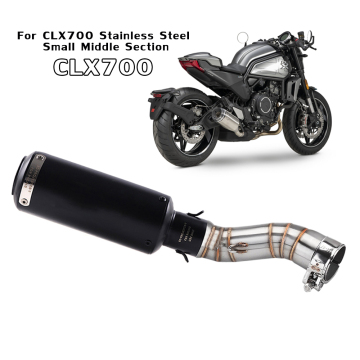 CF Motor CLX700 Stainless Steel Slip-On Exhaust Pipe Modification