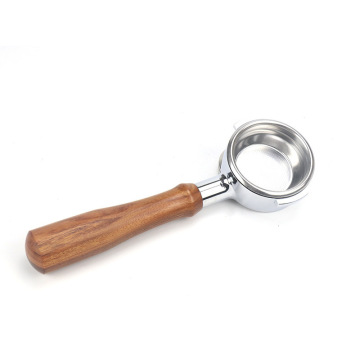 Naked Filter 58MM Barista Bottomless Portafilter with Wooden Handle for E61 Coffee Accessories