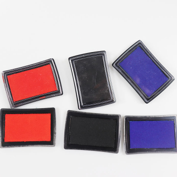 Profesional 3 warna set inkpad berkualitas tinggi untuk penggunaan kantor