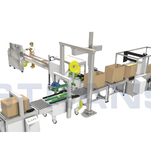 خط تعبئة وختم العلب