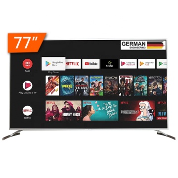 100 Inch 4K UHD Smart Network TV with Android OS: Perfect for Home and Hotel Living Rooms with LED Backlight Technology