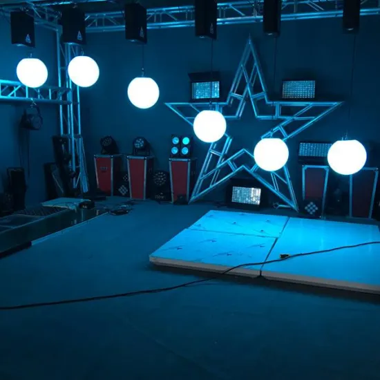 DMX LED Stage Kinetic Ball Light Art System with Party Lights and Lasers