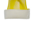 Κίτρινο PVC επικαλυμμένα γάντια Jersey Liner 35cm