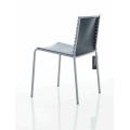 Cheap metal frame plastic back&seat dining chair