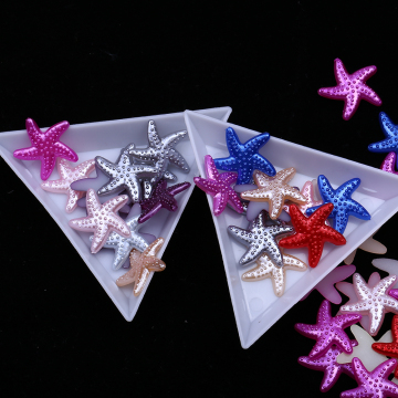 WHATSTONE 18mm Starfish Mix Color Flatback ABS Shaped Pearls for Jewelry DIY