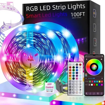 WiFi RGB LED Strip Lights - Smart Home Lighting App Control 5M/10M/30M