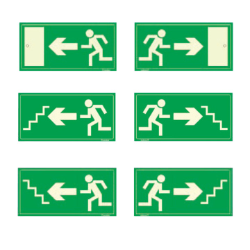 REALGLOW EXIT MAN STEPS SIGN