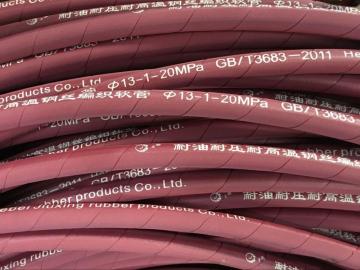High temperature steel wire braid steam hose