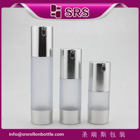 TA021 15ml 30ml 50ml luxury airless bottle, empty foundation bottle