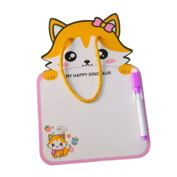 Magnetic Kawaii Double-Sided Whiteboard for Cute Educational Drawing and Writing