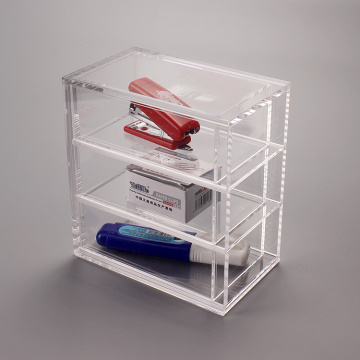 Organizador de cajones de escritorio pequeño Lucite personalizado