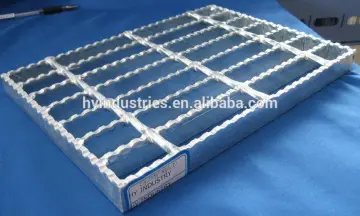 hot dip galvanized plain serrated steel grating