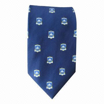 Silk jacquard necktie, customized logos and designs are accepted