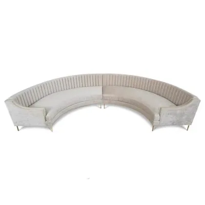 Modern U Shape Sectional Sofa Set - Luxury White Living Room Furniture