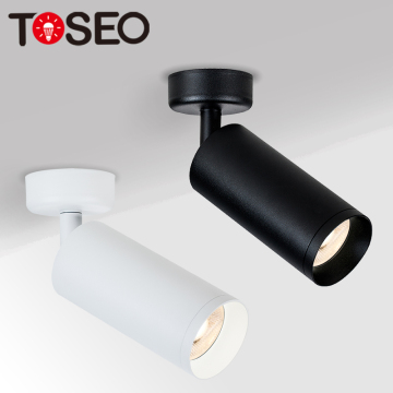 Customizable Pure Aluminum Surface Mounted Downlights with Adjustable GU10 LED Spotlights