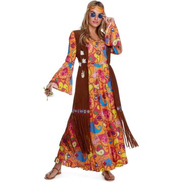 70 stijlen hippie jurk voor dames disco -kostuum