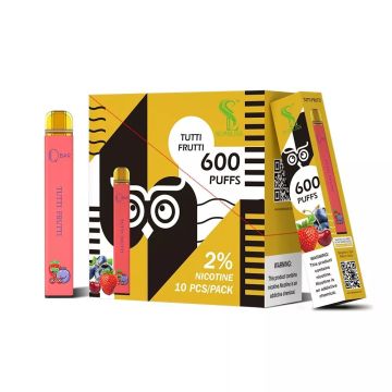 Subliss Qbar 600 퍼프 일회용 vape 펜