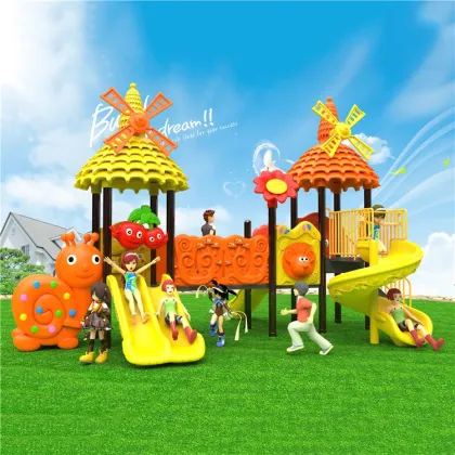 Affordable Outdoor Slide Equipment and Plastic Playground Structures for Kids
