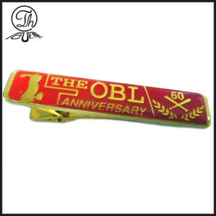 Royal Crown tie bar clip silver