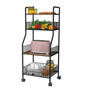 Industrieküchen Bäckerregal: Rolling Cart Organizer mit Lagerregalen