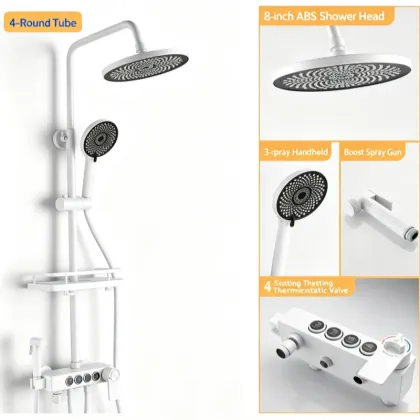 Constant temperature shower head set