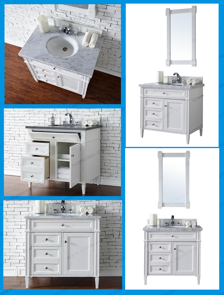 details of bathroom vanity