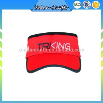 Summer Sports Wide Brim Sun Visor Hats Funny Visor Caps With Printing Logo