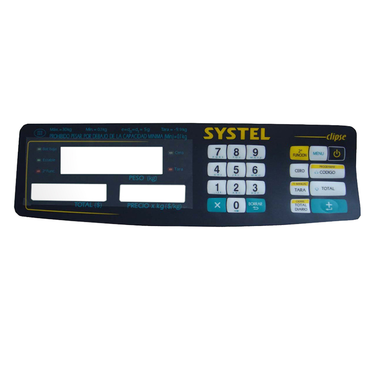 membrane switch panel touch screen overlay switch