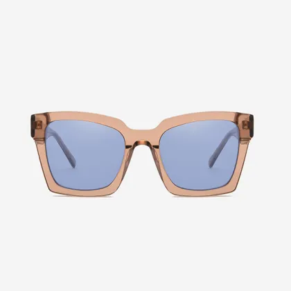 Square Angular Acetate Women`s Sunglasses