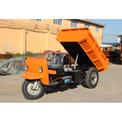 Kundenspezifisches Diesel-Dumper-Dreirad mit großer offener Kiste