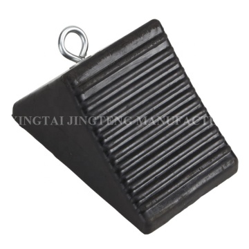 Durable Triangle Black Rubber Wheel Chock for Cars