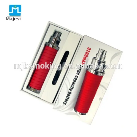 Unique design leather and stainless steel ego t battery 3200mah