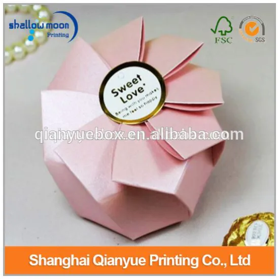 wholesale custom design eco-friendly round candy gift box