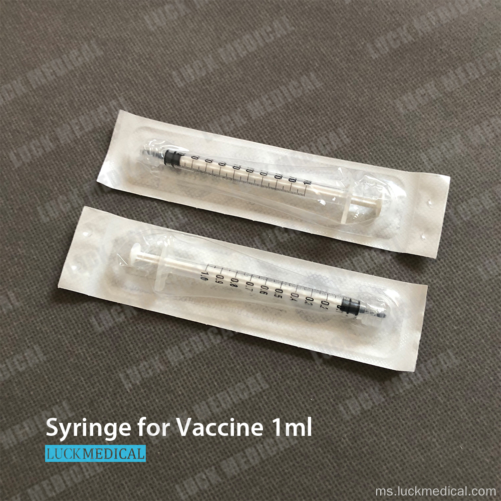 Jarum suntikan untuk vaksin covid 19 1ml