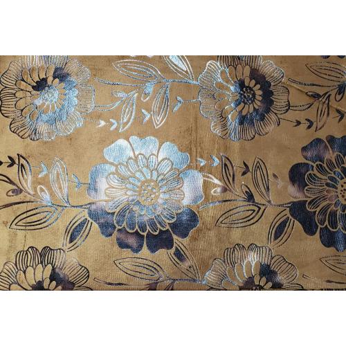 Dyed Foil Velvet Polyester Fabric Sofa for Furniture