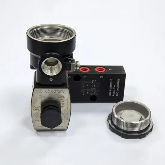 Norgren 6215M0510 Indirect Solenoid Actuated Spool Valve: 24 VDC, 3/2 and 5/2 Way, 1/4 NPT NAMUR Series Valve