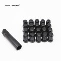 Dadi di ruote nere M12 X1.25 per cast