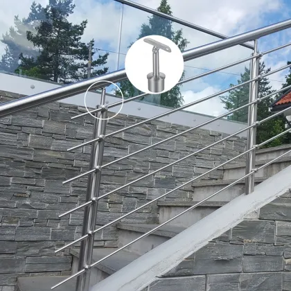 Unikim removable adjustable stair handrail support