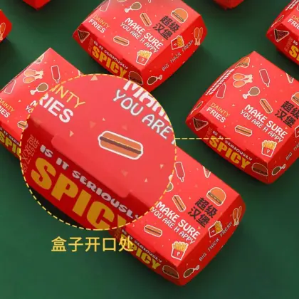 JIMIDOMI Custom Disposable Fast Food Packaging - Burger Boxes
