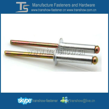 Dome head steel mandrel aluminium blind rivet in stock goods